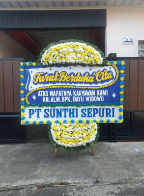 Papan Bunga Duka di Mimika Timur